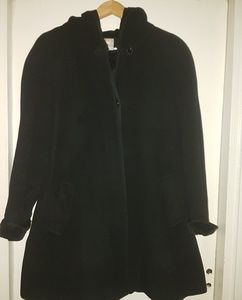 Black Winter  Car Coat with Hood
